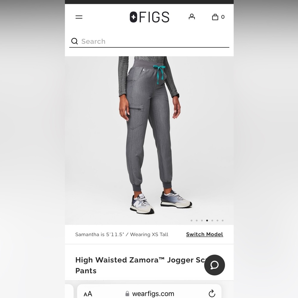 Figs high waisted Zamora jogger size small